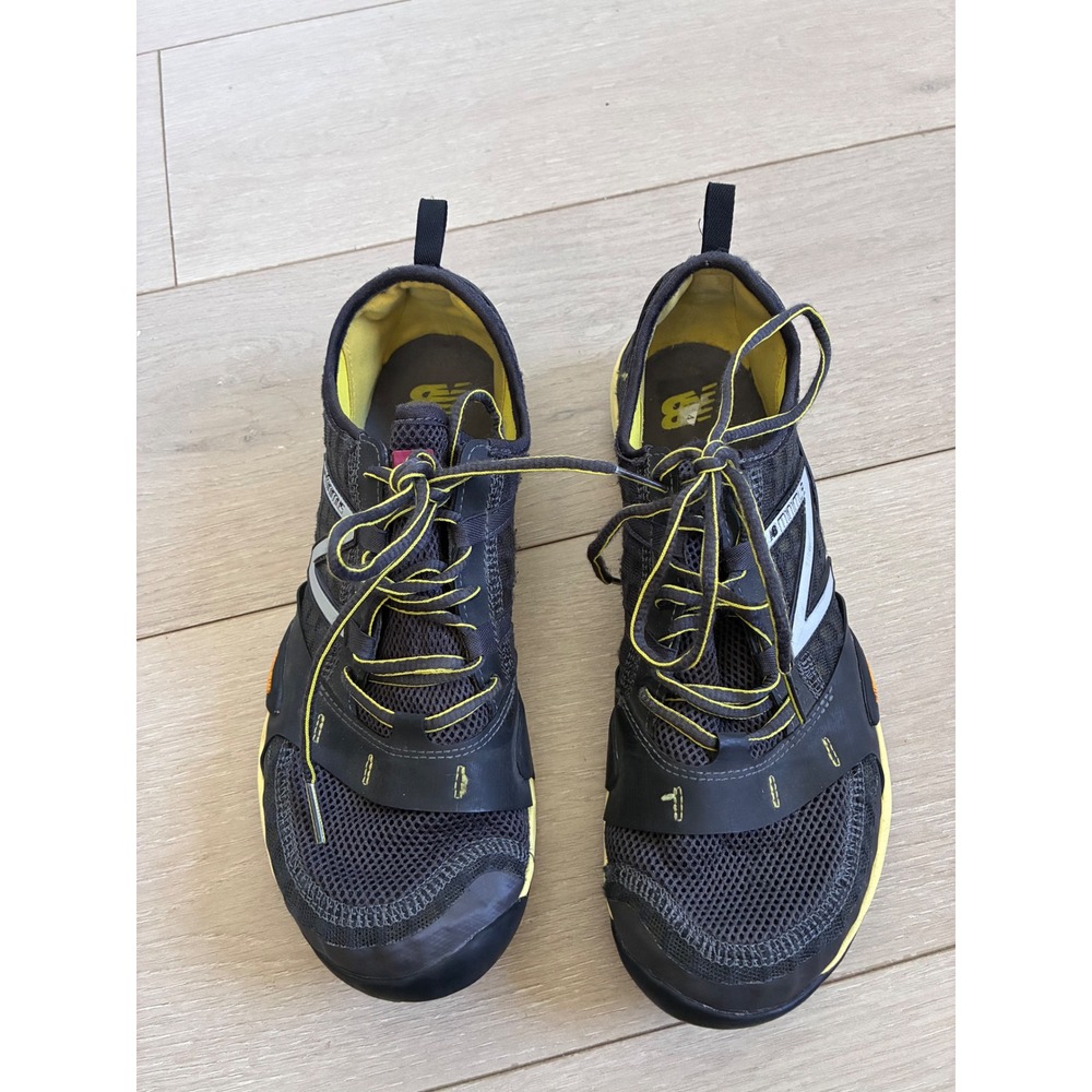 New Balance Minimus Trail 10 Mens 10.5 Black Yellow Running Shoes MT10GG Vibram